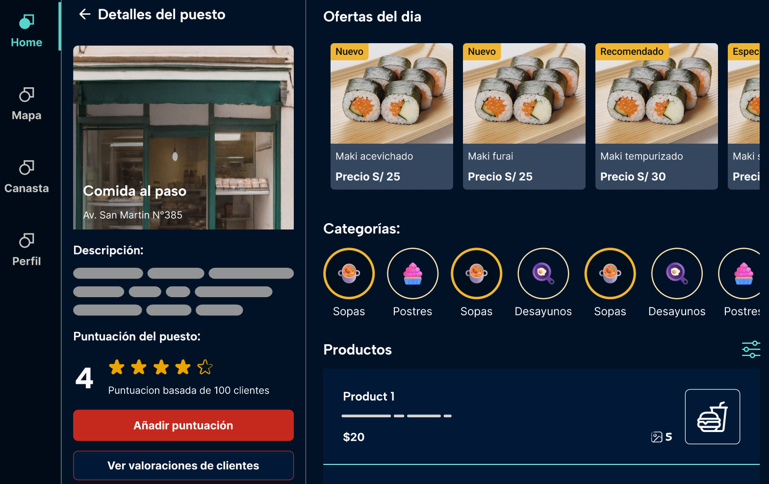 E-comerce de comida